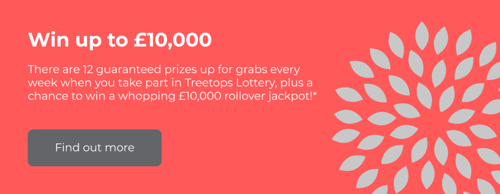 Win up to £10,000 in our lottery jackpot - find out more button