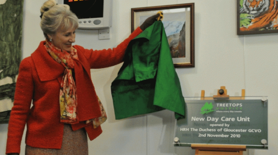 The Duchess of Gloucester opens the new Day Care area